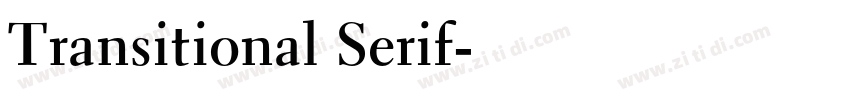 Transitional Serif字体转换 Transitional Serif字体转换